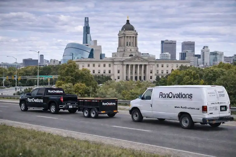 RonOvations crew completing a residential roof