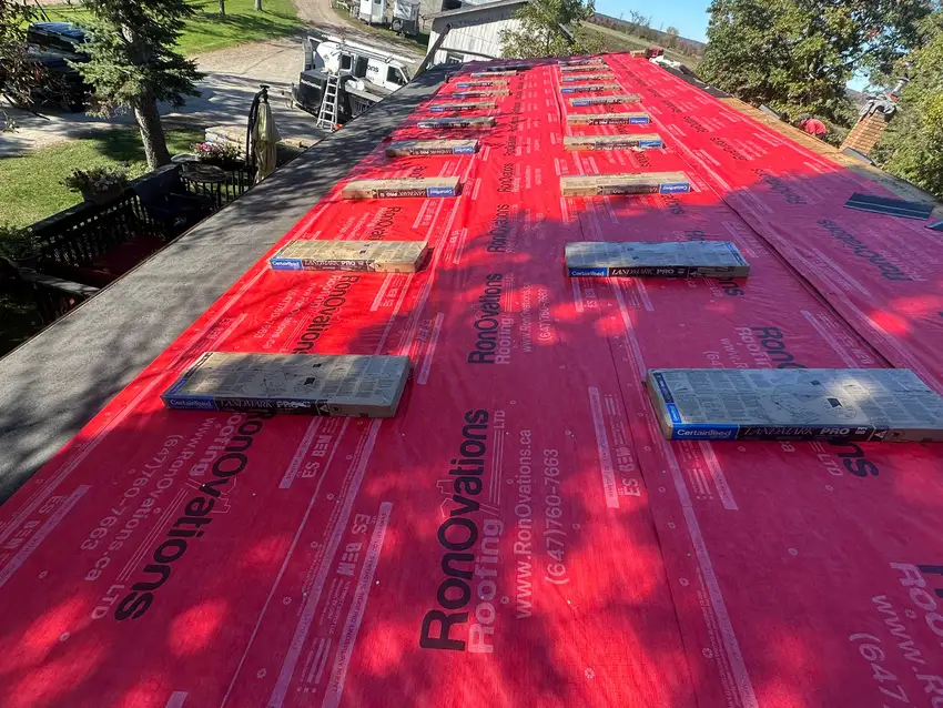 Roof and exterior renovation work completed on a home
